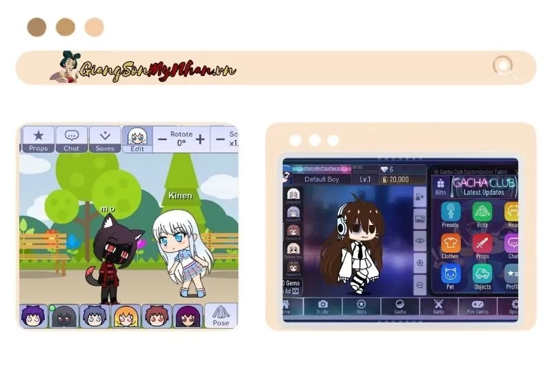 So sánh Gacha Life với các tựa game tương tự