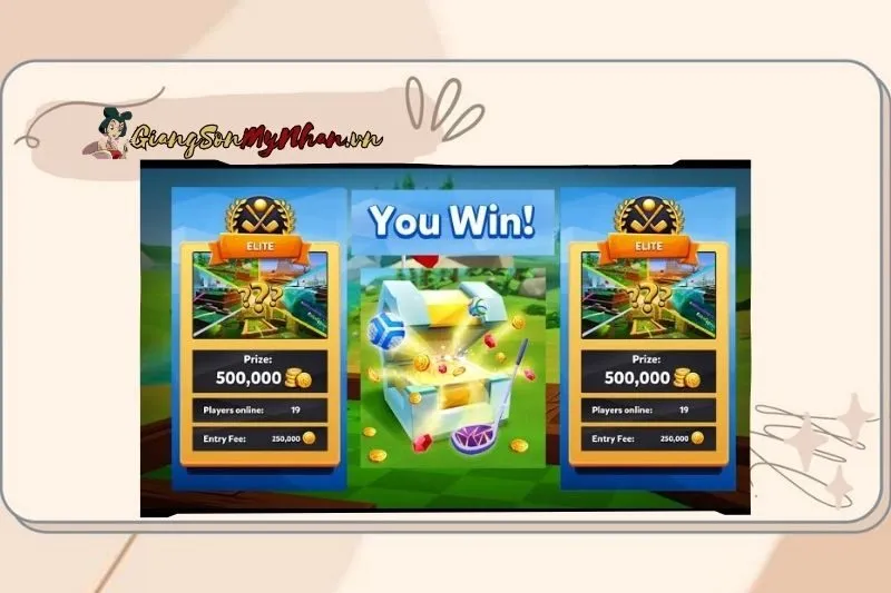 Cách nhận phần thưởng miễn phí trong game Golf Battle