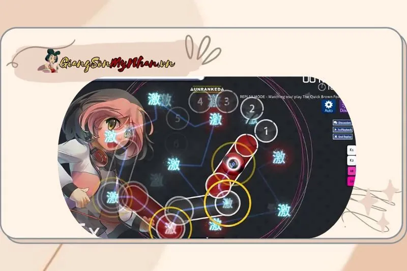 Luyện tập kỹ năng phản xạ qua Osu